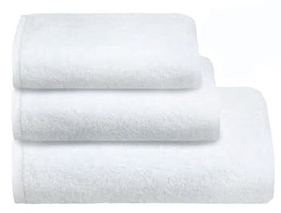 Полотенце махровое Deluxe 70*140  цвет белый (500г/м2)