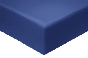 Простыня на резинке сатин Моноспейс 140*200*23 цв. Темно-синий  ВЫПИСЫВАТЬ ОТ ИП