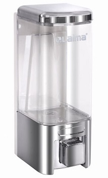 Дозатор для жидкого мыла 0,48 LAIMA наливной, хром, ABS пластик