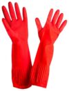 Перчатки резиновые длинные красные Китай р. XL