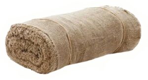 Ткань упаковочная 50%лён, 50% джут, ширина 95см, плотность 196г/м2 (в рулоне 100м)