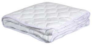 Наматрацник на резинке  70*200 стеганый (верх-импорт.бязь, наполнит -холфитекс) цв.белый
