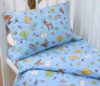 Комплект постельного белья Детский голубой Лес (наволочка 40*60), бязь 140г/м2