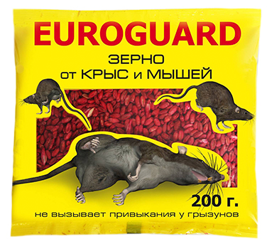 EUROGUARD зерно от крыс и мышей 200г