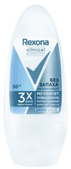 Дезодорант женский REXONA (Рексона) Без запаха 50мл, роликовый