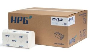Полотенца бумажные V слож 2сл 200л белый (2*20г,22*21)Premium НРБ 1/24