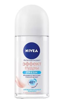 Дезодорант женский ролик Nivea Эффект пудры Fresh 50мл 1/30