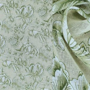 Лён печать EL 3169-03/280 h 280, цвет  зелёный