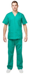 Костюм хирурга тиси универсальный бирюза р.48-50