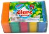 Губка для посуды GLARE (арт. М-001) с абразивом МАКСИ 5шт (90х60х30) 1/50