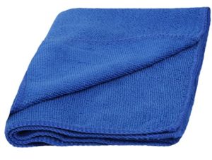 Салфетка из микрофибры (тряпка для пола) 80*100 синяя (220г/м2)