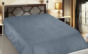 Покрывало ЛИСТОПАД 150*225 тёмно-серое