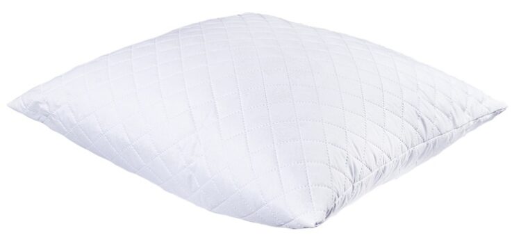 Подушка 70*70 Белая с тиснением силикониз. волокно (шарики)чехол стеганный микрофибра ультрастеп 1/5