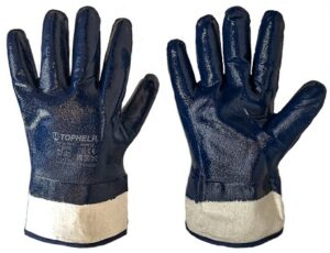 Перчатки интерлок нитрилов покрыт полный облив  2слоя Стандарт,манжет-крага р.10 WT-G-120 1/60 KHBNK