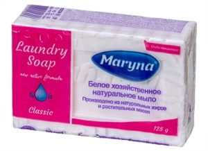 MARYNA мыло хозяйственное Отбеливающее 125г