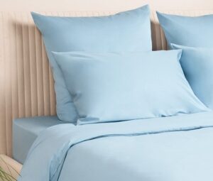 К-т наволочек сатин 70*70 -2 шт Моноспейс голубой  ВЫПИСЫВАТЬ ОТ ИП