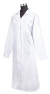 Халат бязь белый жен 44-46 ГОСТ (пл.140)  ОТ ИП
