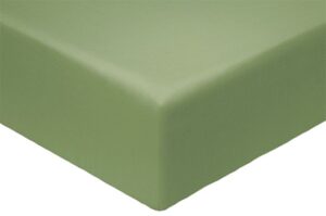 Простыня на резинке сатин Моноспейс 180*200*23 цв. Зеленый ВЫПИСЫВАТЬ ОТ ИП