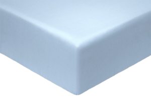 Простыня Моноспейс 90*200*23(борт), сатин, цвет серо-голубой