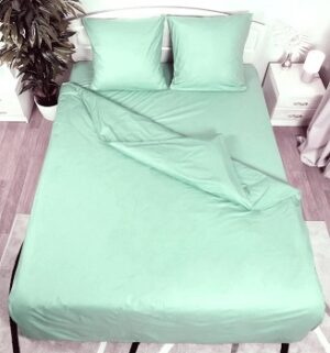 КПБ 1,5 сп ранфорс (нав 70*70-1шт,прост 147*220) цв.Ментол (1/20)ОСТАТОК