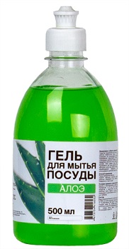 Средство для мытья посуды Light Алое 0,5 л (пуш-пуп)