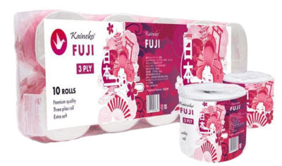 Бумага туалетная Kaineko (Кайнеко) Fuji AROMA Жасмин 3-х слойная 30м  (упаковка-10рулонов)