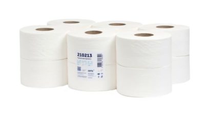 Бумага туалетная 2-х слойная 160м, белая