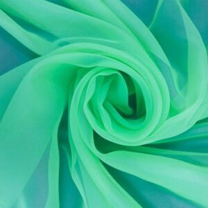 Вуаль-органза Карнавал  h=300 арт.YD 6820-D021зеленый