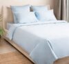 Комплект постельного белья Monospace 1,5спальный, сатин, цвет голубой