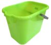 Ведро прямоугольное с носиком 16л, без отжима, пластик салатовый