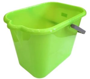 Ведро прямоугольное с носиком 16л, без отжима, пластик салатовый