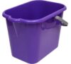 Ведро прямоугольное с носиком 16л, без отжима, пластик фиолетовый