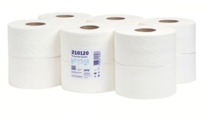 Бумага туалетная 1слойная 200м, белая