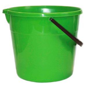 Ведро пластиковое с носиком без крышки 10л салатовое