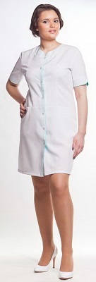 214 Халат на кнопках р.42 тиси, рукав короткий ОТ ИП