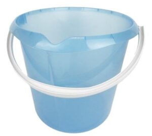Ведро пластиковое пищевое 11л мерная шкала, носик, цвет прозрачно-голубой