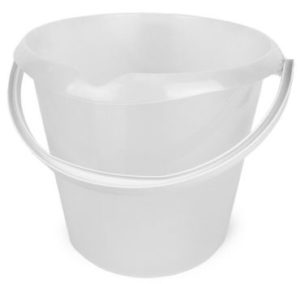 Ведро пластиковое пищевое 11л мерная шкала, носик, цвет прозрачно-молочный
