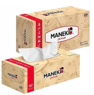 Салфетки MANEKY Kabi 2-х слойные 250шт, в коробке