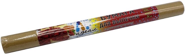 Бумага для выпечки 38 см х 8 м Идеал 1/60