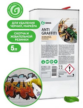 GRASS  Antigraffiti Антискотч для удаления этикеток, жвачки, маркера, граффити, клея, чистящее средс
