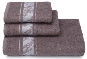 50* 90 ПЛ-2601-5240 цв.17-2601 Полотенце махровое Marble pattern ВЫПИСЫВАТЬ ОТ ИП