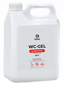 5л GRASS WC-gel PROFESSIONAL (аналог Туал Утенок) Кислотный чистящий гель 1/4