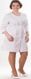 216/116 Халат Мария р.40 с отделкой, на пуговицах  ОТ ИП