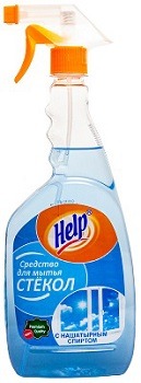 Help (Хелп) Cредство для стёкол и зеркал с нашатырным спиртом 750мл с триггером