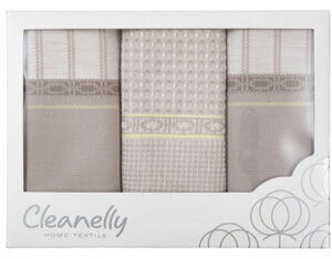 КНЦ 560-556х2-6342 (2568) цв.10000 Комплект полотенец кухонных ваф+гладкот 3шт (50*70) ОТ ИП