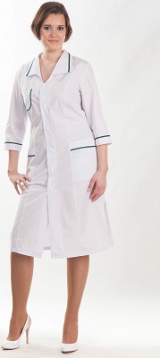 211/101 Халат Кокетка с отделкой р.64 ОТ ИП