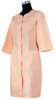 242  Халат Ева НОВАЯ р.56 тиси, цв.персик + белая отделка, рукав 3/4, на кнопках  ОТ ИП