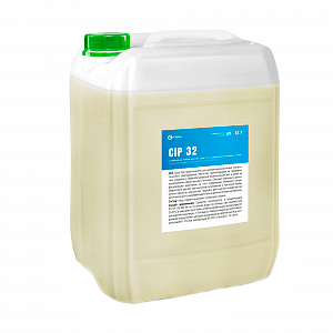 GRASS "CIP 32" Щелочное беспенное моющее средство с содержанием активного хлора, канистра 19л  (1/4)