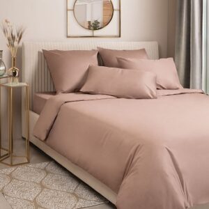 КПБ 2сп сатин Моноспейс (подод 175*215 ,прост 220*240,нав 70*70-2шт, 50*70-2шт) бежевый ОТ ИП