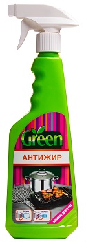 Антижир для удаления стойких жировых загрязнений GREEN 450мл